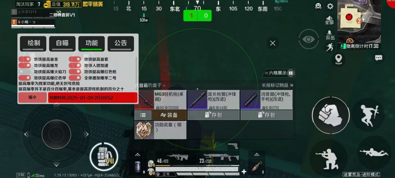 和平精英【锦鲤内核】辅助外挂